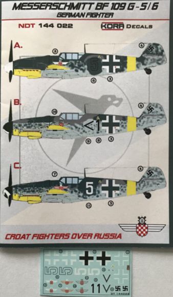 Messershmitt Bf-109G-5/6 Croatian service